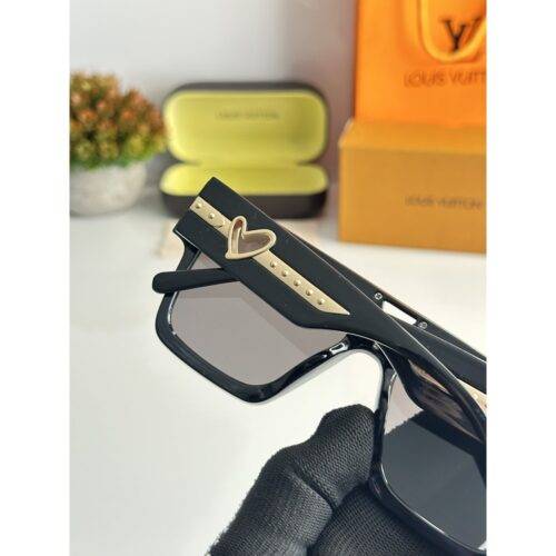 Mens Louis Vuitton Sunglasses 2350 Gold Black 5