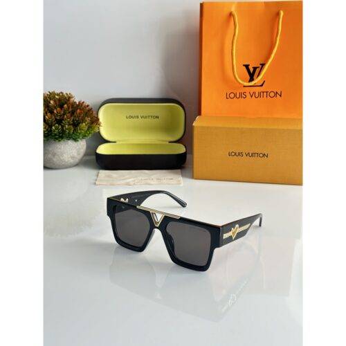 Mens Louis Vuitton Sunglasses 2350 Gold Black