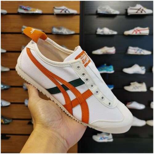 Men's Onitsuka Tiger Shoes Mexico 66 Slipon white Orange Fixed 4