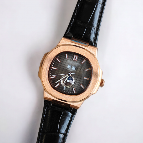 Patek Philippe Nautilus Sky-Blue Dial Rose Gold Automatic Watch