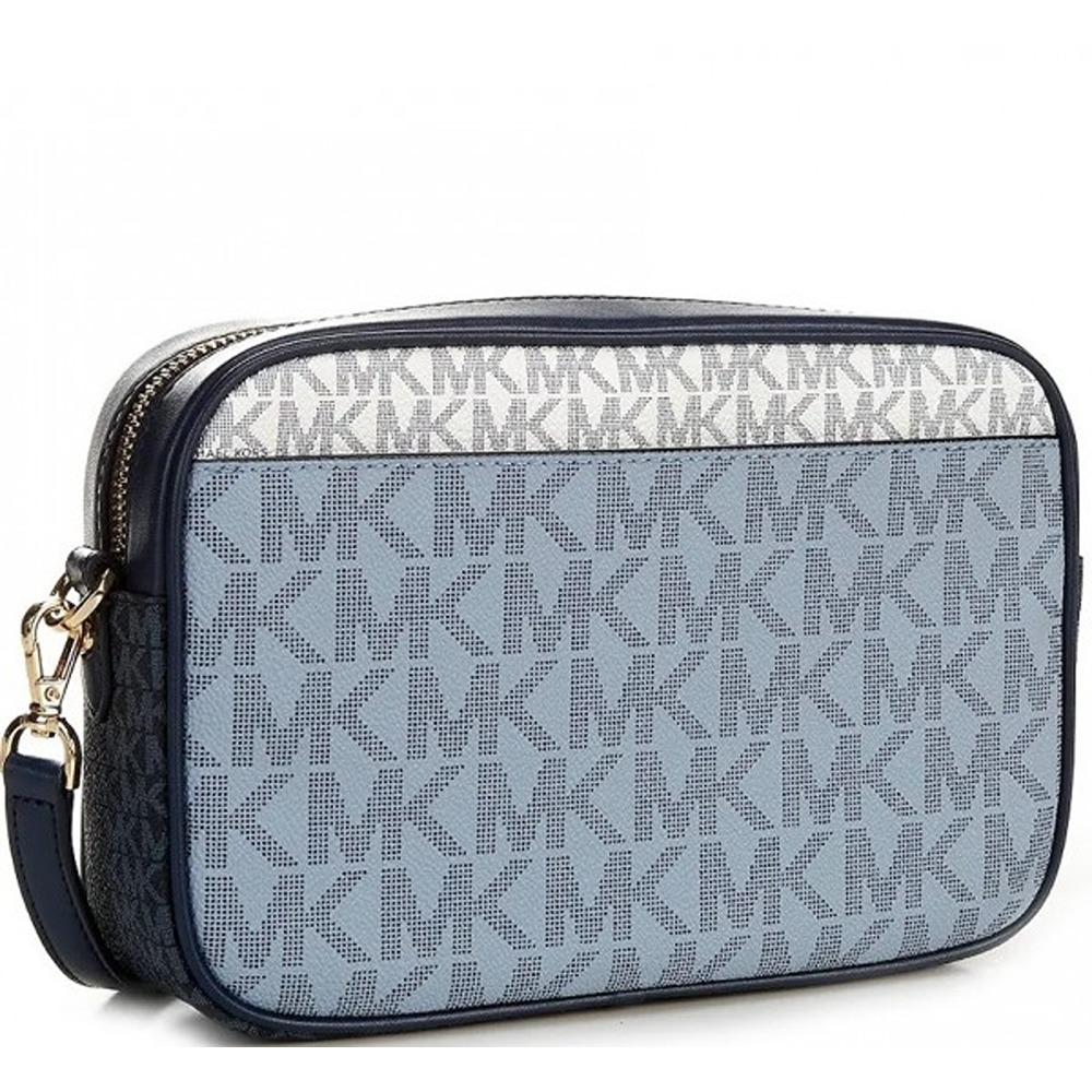 Michael Kors Blue Leather Purse Bag Tote Wallet, Chain, Crossbody, MK,  Small | eBay
