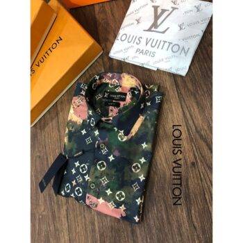 Louis Vuitton Military Silk Shirt, Grey, S
