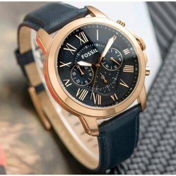 Fossil Grant FS4835 Men's Brown Leather Analog Dial Quartz Genuine Watch  EY866 | eBay