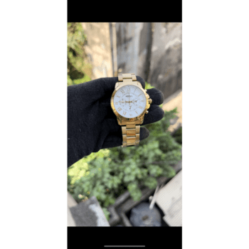 Stylish Mens Fossil Watch Fs4653 Grant Goldwhite 4