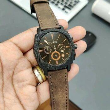 Stylish Men's Fossil Watch Model Fs4656 Brown