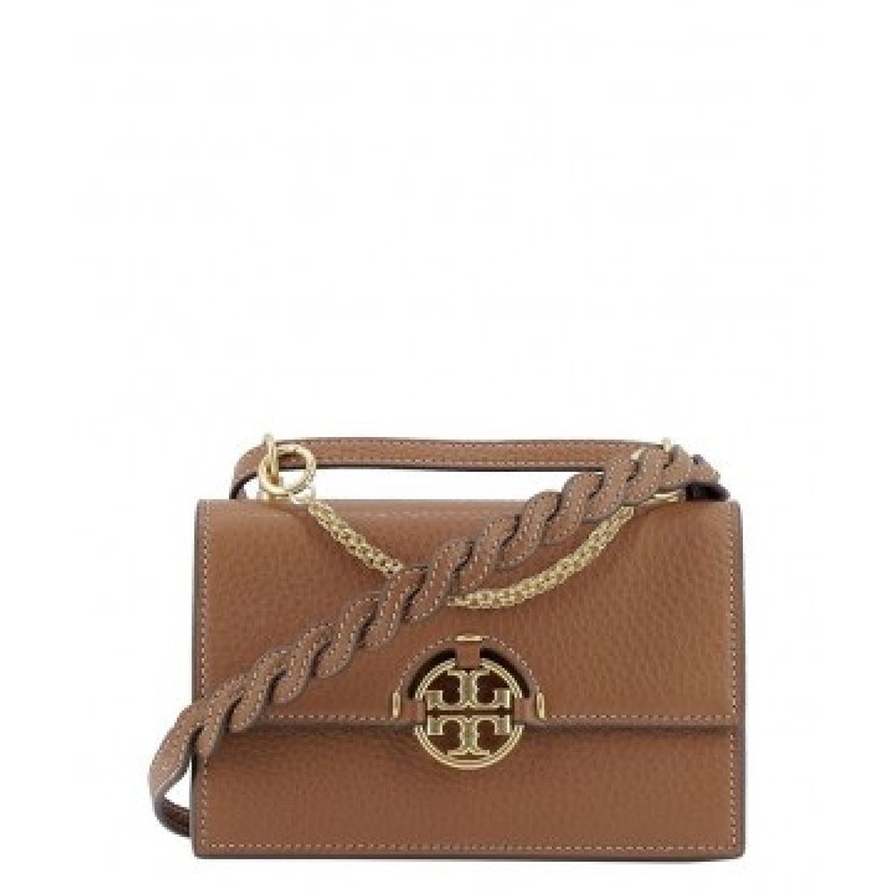Tory Burch Leather Suede Shoulder Bag Purse Brown Tan Ornate - NWT | eBay