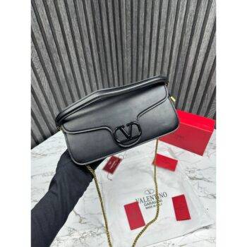 Valentino Garavani Bag Mini Loco Crossbody Bag With Og Box and Dust Bag (Black) 1