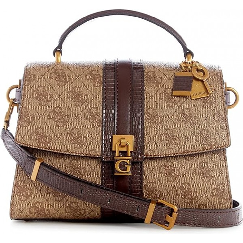 GUESS Fynna Convertible Crossbody Flap Bag Cream Logo | Buy bags, purses &  accessories online | modeherz