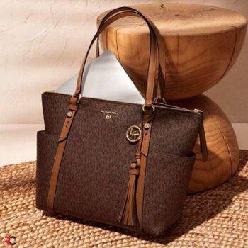Women's Michael Kors Handbag Nomad Tote Bag Brown