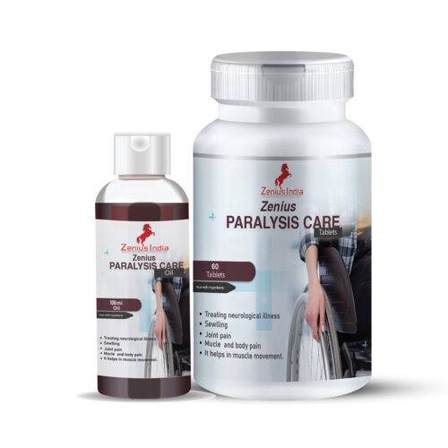 Paralysis tablet, Paralysis treatment tablets, Paralysis massage oil, Paralysis care oil - 60 Tablets & 100ml Oil