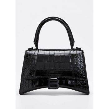 Balenciaga Bag Hourglass Crocodile Skin With Og Box & Carry Bag ( High End Quality)