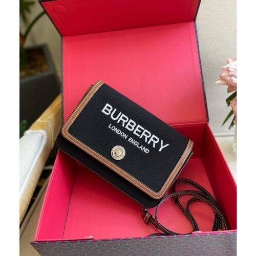 Burberry Handbag Horseferry Crossbody Canvas Leather Bag With Og Box 1 1