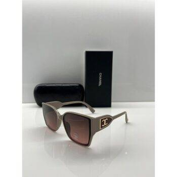 Chanel Sunglasses o-l-d logo coffee 116