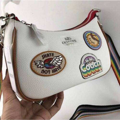 Coach Handbag Teri Shoulder Bag With Patches Orignal Box 975 3