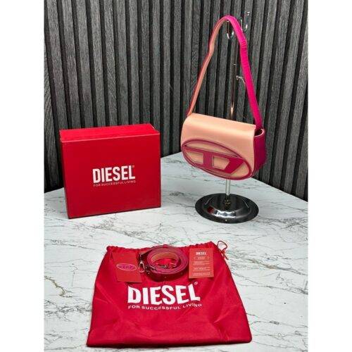 Diesel Handbag 1dr Shoulder Bag With Og Box Dust Bag Pink S2 3
