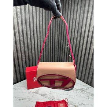 Diesel Handbag 1dr Shoulder Bag With Og Box Dust Bag (Pink) (S2)