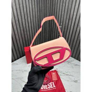 Diesel Handbag 1dr Shoulder Bag With Og Box Dust Bag Pink S2 4