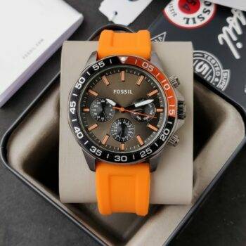 Fossil Bannon Watch Bq2500 Orange Silicon 3