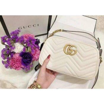 Gucci Bag Marmont Camera Sling Bag White With Og Box