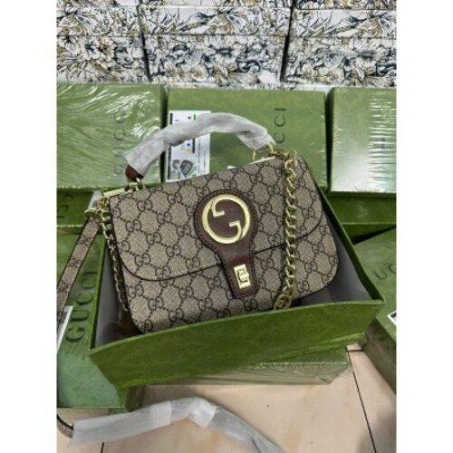 Gucci Handbag Ophidia GG Sling Bag With Og Box Brown S13 2