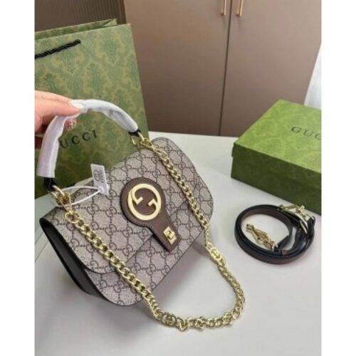 Gucci Handbag Ophidia GG Sling Bag With Og Box (Brown) S13