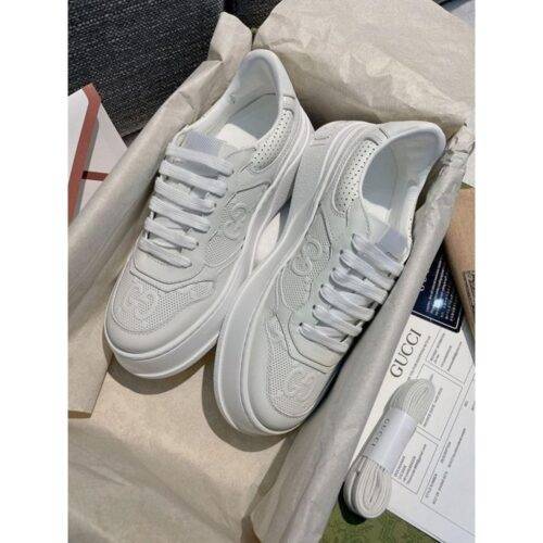 Gucci Shoes GG White Sneakers Men 2