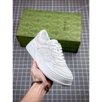 Gucci Shoes GG White Sneakers Men 5