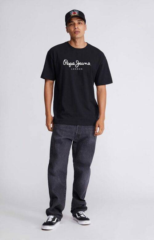Pepe Jeans CONSTER - Shirt - washed black/dark grey - Zalando.de