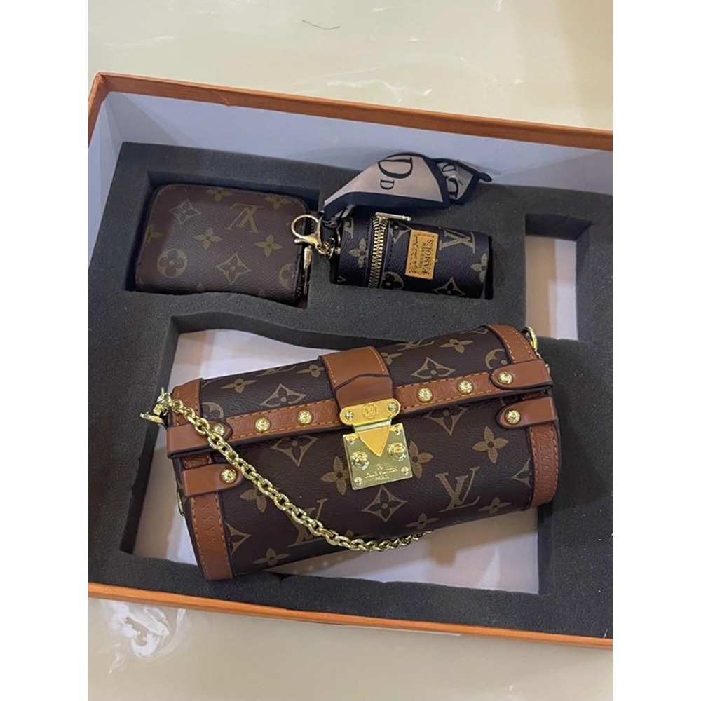 Louis Vuitton Bag Papillon Bucket Combo Gift Set With Original Box