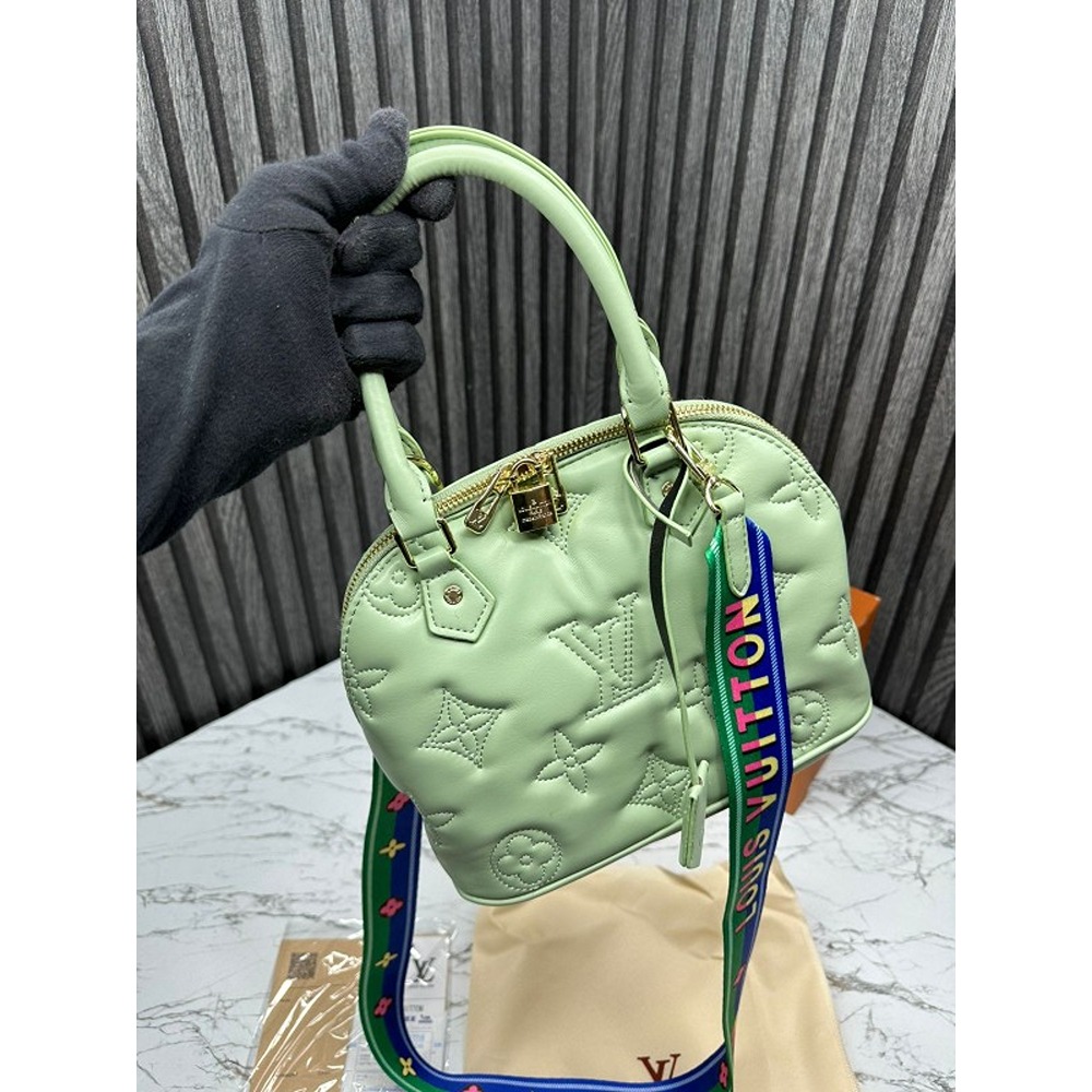 Louis Vuitton Handbag Alma Bb Bubblegram With Og Box and Dust Bag (Green)  (J1595) - KDB Deals