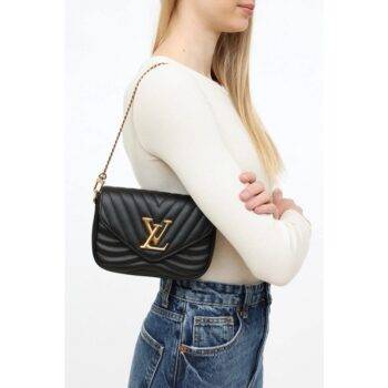 Louis Vuitton Handbag New Wave Pochette Black With Og Box2