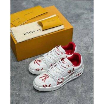 Louis Vuitton Shoes LV Monogram Trainer Logo Sneakers For Men 4