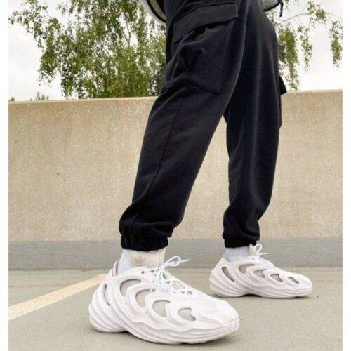 Mens Adidas Adifom Q Shoes White Grey 3