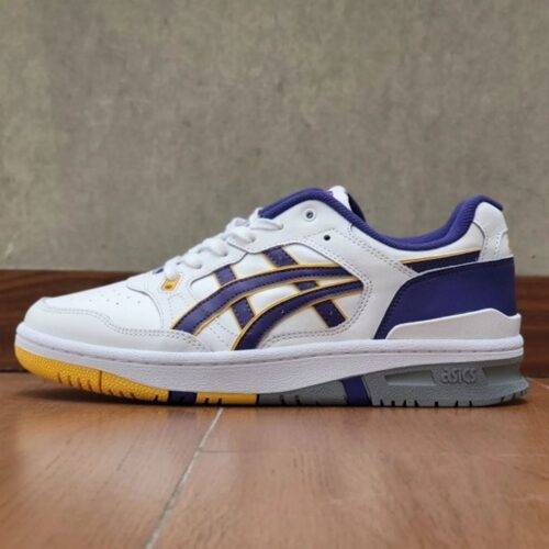 Mens Asics EX89 Lakers Shoes White Gentry Purple 1