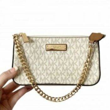Michael Kors Bag Clutch With Dust Bag (White) (S5) 1