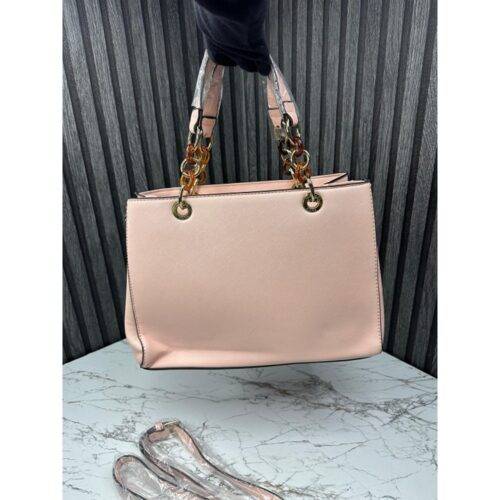 Michael Kors Handbag Cynthia Tote With Dust Bag and Sling Pink 3