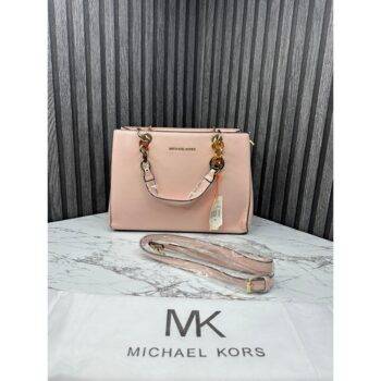 Michael Kors Handbag Cynthia Tote With Dust Bag and Sling Pink