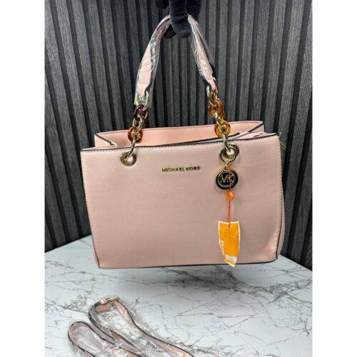 Michael Kors Handbag Cynthia Tote With Dust Bag and Sling (Pink)2