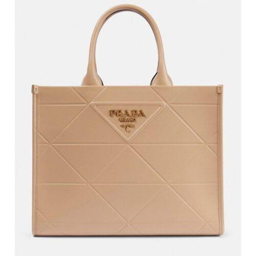 Prada Bag Leather Symbole Tote Bag With Dust Bag Pink 404 2