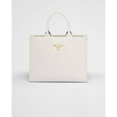 Prada Bag Symbole Medium Sized Tote Bag With Dust Bag White 2186 1