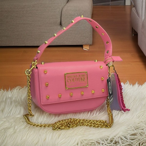 Versace Pink Mini Crystal Repeat Bag - ShopStyle