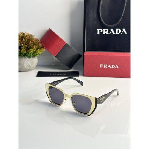 Women Prada Sunglasses WMNS 018 Gold Black
