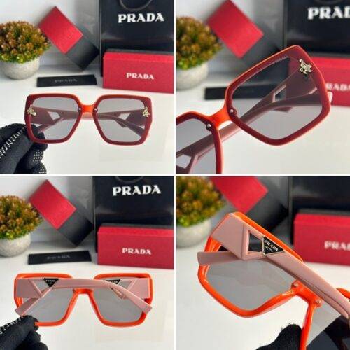 Women Prada Sunglasses WMNS 23015 Orange Pink 2