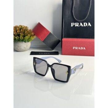 Women Prada Sunglasses WMNS 23021 Black Blue