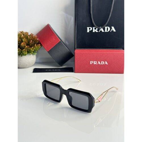 Women Prada Sunglasses WMNS 8242 Gold Black