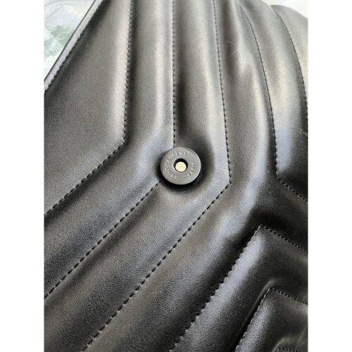YSL Bag Calfskin Leather With Og Box and Dust Bag Black S1 1