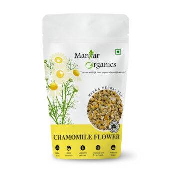 ManHar Organics - Dried Chamomile Flower | Whole Flower Buds of Chamomile |Sleep Relief & Stress Relief |Herbal Tea-Caffeine Free