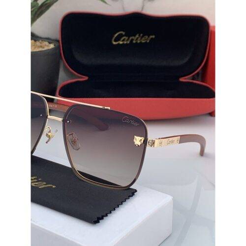 Cartier 52 gold brown shaded 1