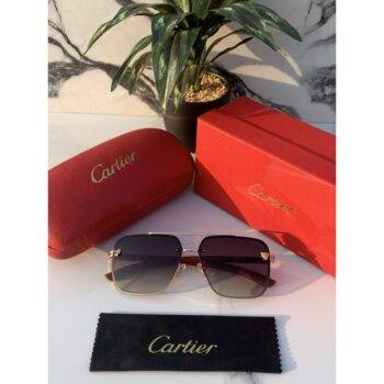 Cartier 52 gold brown shaded 2