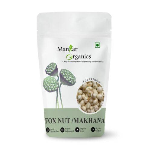 ManHar Organics Makhana | Lotus Seeds | Fox Nuts Phool Makhana | Gorgon Nut Puffed Kernels